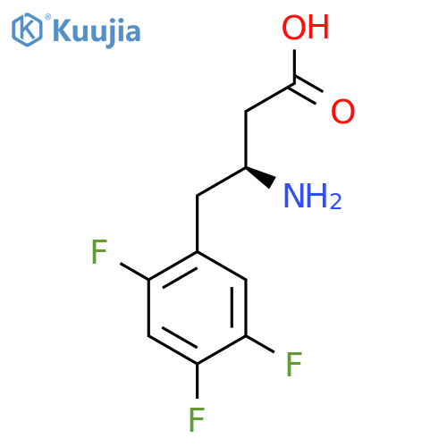 (s)-3-Amino-4-(2,4,5-trifluorophenyl)butanoic acid structure