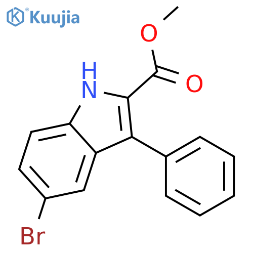 Methyl 5-bromo-3-phenyl-1H-indole-2-carboxylate structure