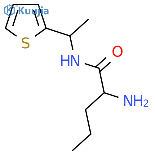 2-amino-N-1-(thiophen-2-yl)ethylpentanamide structure