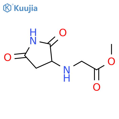 methyl 2-(2,5-dioxopyrrolidin-3-yl)aminoacetate structure