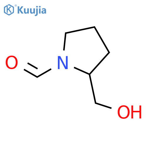 (2R)-2-(hydroxymethyl)pyrrolidine-1-carbaldehyde structure