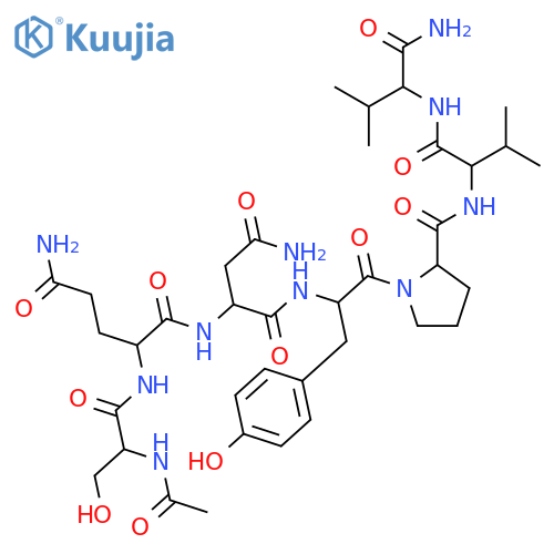 L-Valinamide,N-acetyl-L-seryl-L-glutaminyl-L-asparaginyl-L-tyrosyl-L-prolyl-L-valyl- (9CI) structure