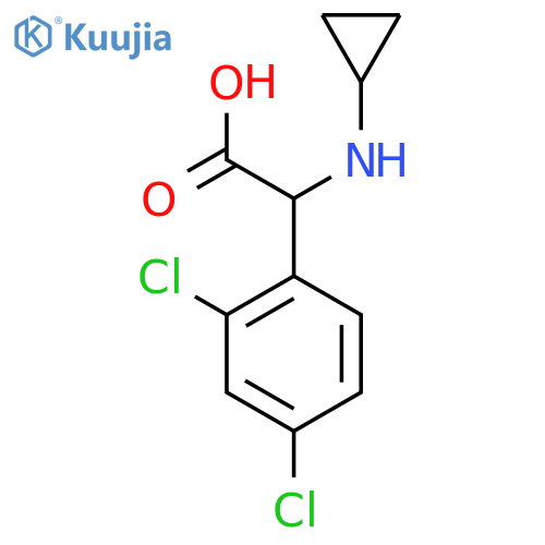 2-(Cyclopropylamino)-2-(2,4-dichlorophenyl)acetic acid structure
