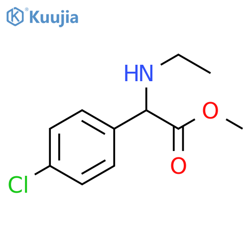 methyl 2-(4-chlorophenyl)-2-(ethylamino)acetate structure