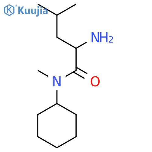 2-amino-N-cyclohexyl-N,4-dimethylpentanamide structure