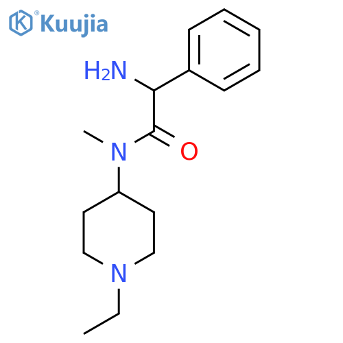 2-amino-N-(1-ethylpiperidin-4-yl)-N-methyl-2-phenylacetamide structure