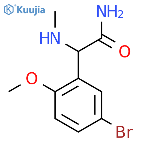 2-(5-Bromo-2-methoxyphenyl)-2-(methylamino)acetamide structure