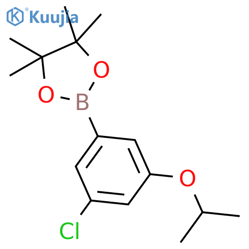 3-Chloro-5-isopropoxyphenylboronic acid, pinacol ester structure