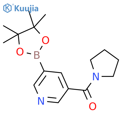 5-(Pyrrolidinocarbonyl)pyridine-3-boronic Acid Pinacol Ester structure