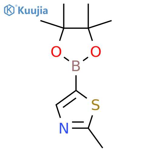 2-methyl-5-(4,4,5,5-tetramethyl-1,3,2-dioxaborolan-2-yl)-1,3-thiazole structure