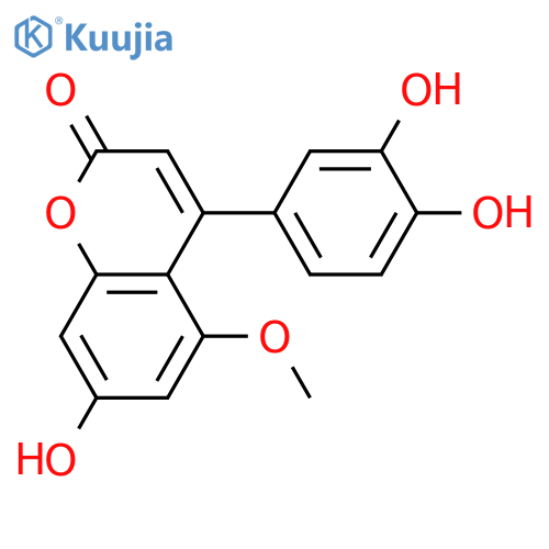 4-(3,4-Dihydroxyphenyl)-5,7-dihydroxy-2H-1-benzopyran-2-one; 5-Me ether structure