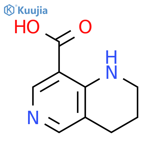 1,2,3,4-Tetrahydro-1,6-naphthyridine-8-carboxylic acid structure