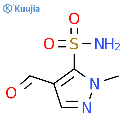 4-formyl-1-methyl-1H-pyrazole-5-sulfonamide structure