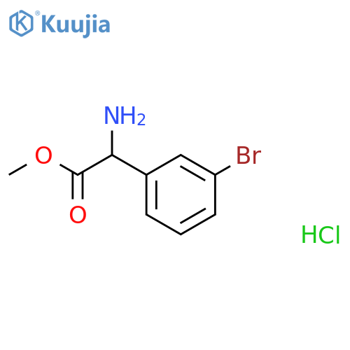 methyl 2-amino-2-(3-bromophenyl)acetate hydrochloride structure