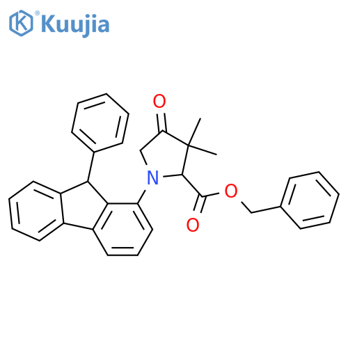3,3-Dimethyl-4-oxo-1-(9-phenylfluorenyl)-proline Benzyl Ester structure