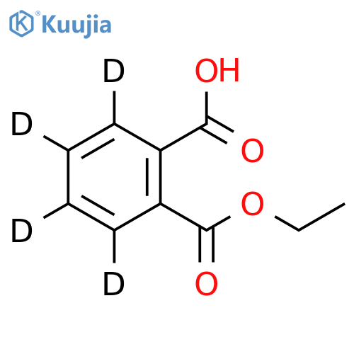 Monoethyl phthalate-d structure