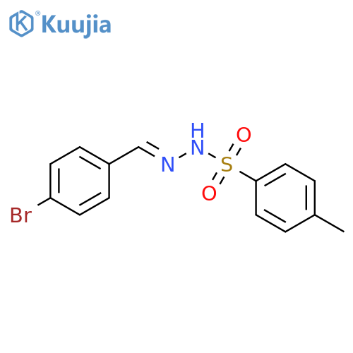Benzenesulfonic acid, 4-methyl-, (2E)-2-[(4-bromophenyl)methylene]hydrazide structure