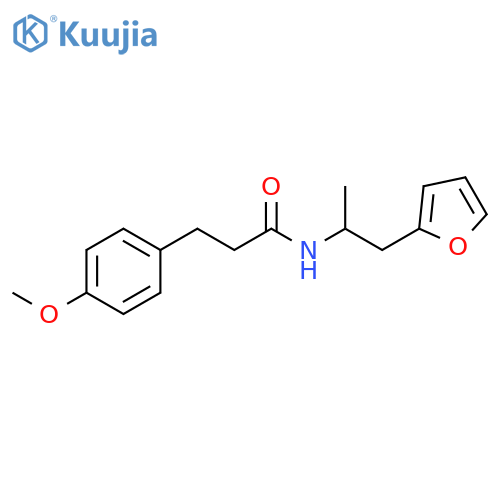 N-1-(furan-2-yl)propan-2-yl-3-(4-methoxyphenyl)propanamide structure