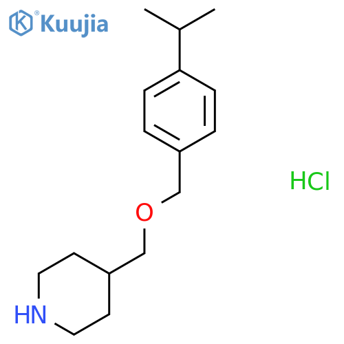 4-{(4-Isopropylbenzyl)oxymethyl}piperidinehydrochloride structure