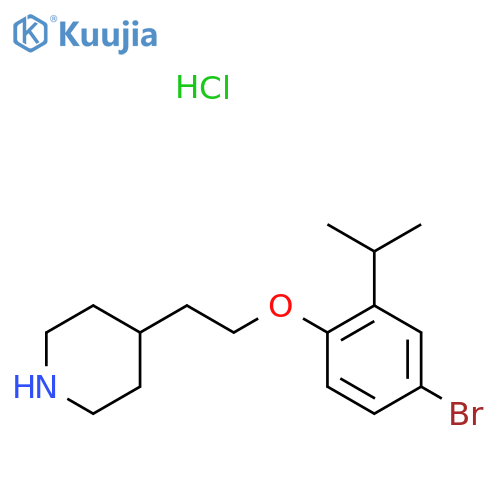 4-2-(4-Bromo-2-isopropylphenoxy)ethylpiperidinehydrochloride structure