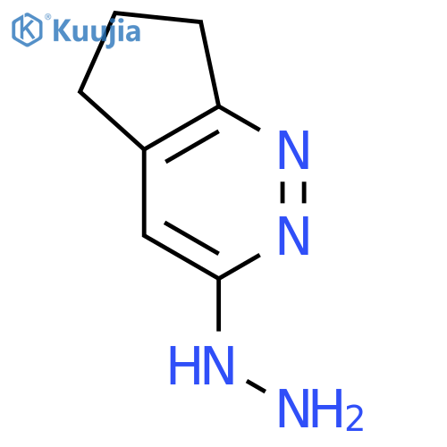{5H,6H,7H-cyclopenta[c]pyridazin-3-yl}hydrazine structure