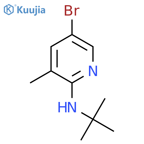 N-(5-Bromo-3-methyl-2-pyridinyl)-N-(tert-butyl)amine structure