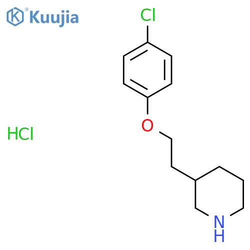 3-2-(4-Chlorophenoxy)ethylpiperidinehydrochloride structure