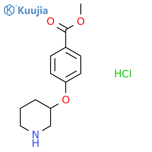 Methyl 4-(3-piperidinyloxy)benzoate hydrochloride structure