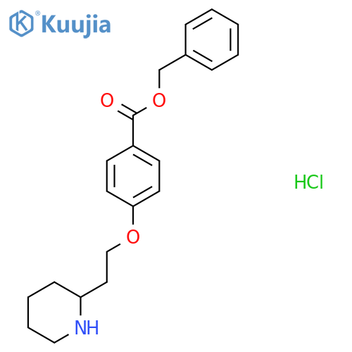 Benzyl 4-2-(2-piperidinyl)ethoxybenzoatehydrochloride structure