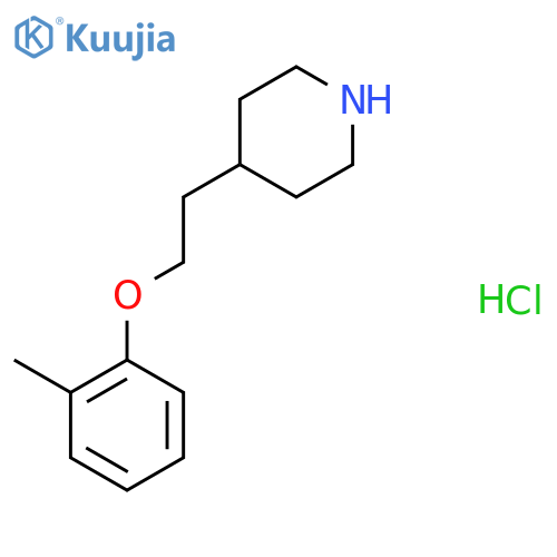 4-2-(2-Methylphenoxy)ethylpiperidinehydrochloride structure