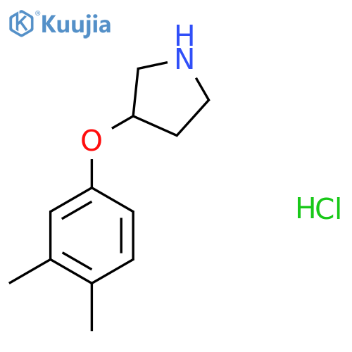 3-(3,4-Dimethylphenoxy)pyrrolidine hydrochloride structure