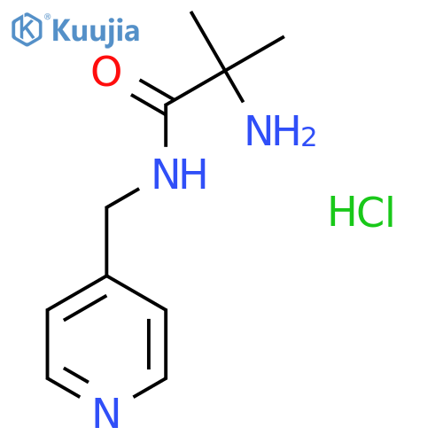 2-Amino-2-methyl-N-(4-pyridinylmethyl)propanamide hydrochloride structure