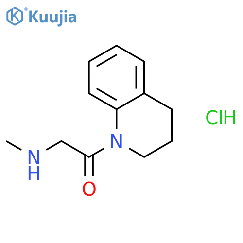 2-(Methylamino)-1-(1,2,3,4-tetrahydroquinolin-1-yl)ethan-1-one Hydrochloride structure