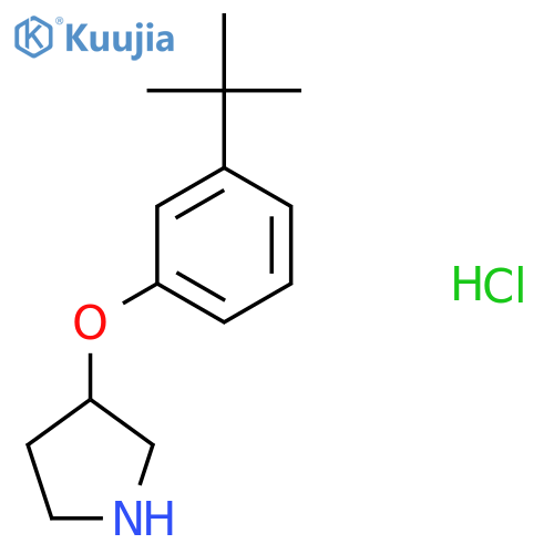 3-3-(tert-Butyl)phenoxypyrrolidine hydrochloride structure