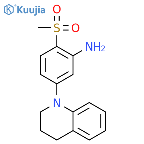 5-3,4-Dihydro-1(2H)-quinolinyl-2-(methylsulfonyl)aniline structure