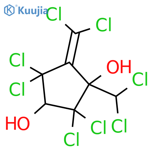 1,3-Cyclopentanediol,2,2,4,4-tetrachloro-1-(dichloromethyl)-5-(dichloromethylene)-, (+)- structure