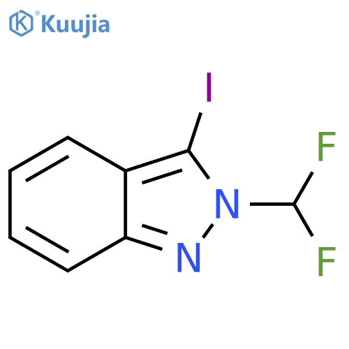 2-(difluoromethyl)-3-iodo-2H-indazole structure