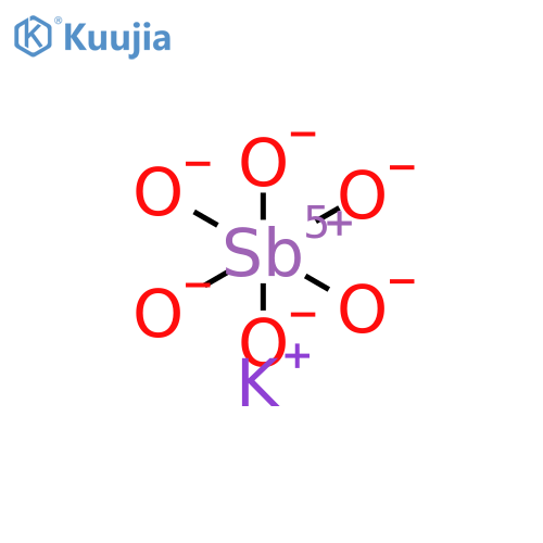 Potassium Hexahydroxyantimonate (KSb(OH)6) structure