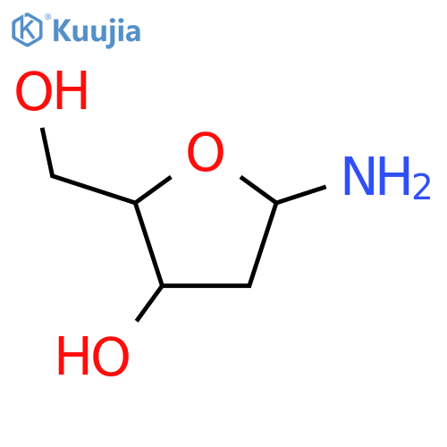 5-Amino-2-(hydroxymethyl)oxolan-3-ol structure