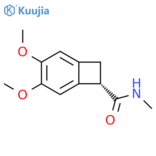 (S)-3,4-dimethoxy-bicyclo[4.2.0]octa-1,3,5-triene-7-carboxylic acid N-methyl-amide structure