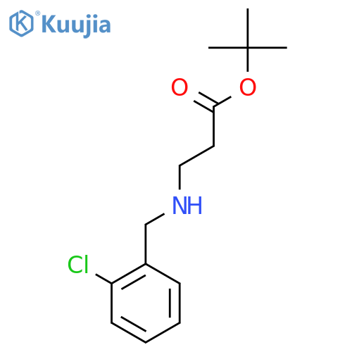 tert-butyl 3-{(2-chlorophenyl)methylamino}propanoate structure