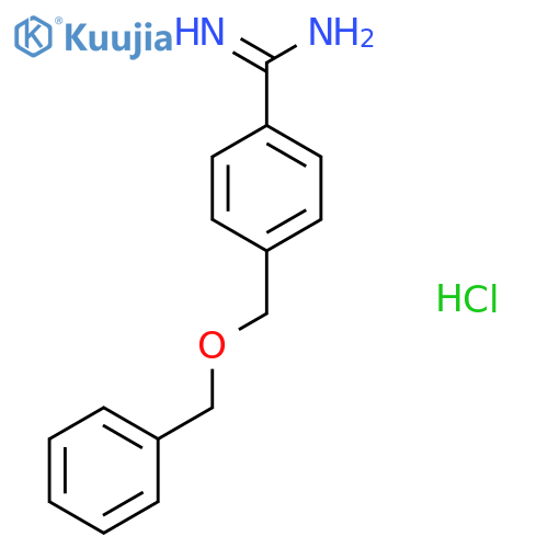 4-(Benzyloxy)methylbenzene-1-carboximidamide Hydrochloride structure