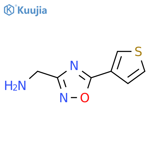 (5-(Thiophen-3-yl)-1,2,4-oxadiazol-3-yl)methanamine structure