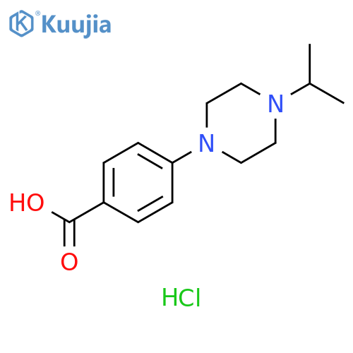 4-(4-isopropylpiperazin-1-yl)benzoic acid;hydrochloride structure