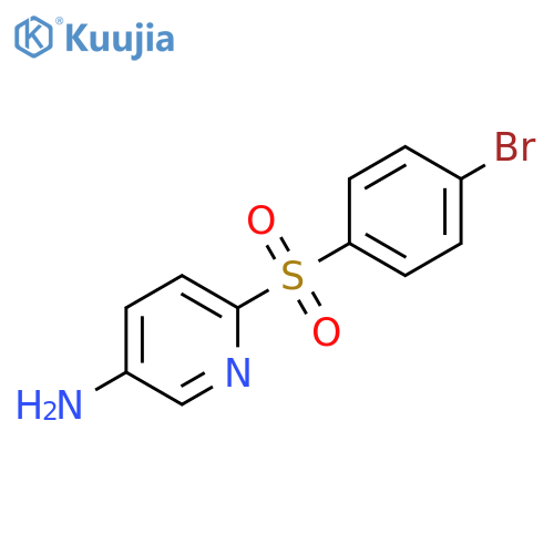 6-(4-bromobenzenesulfonyl)pyridin-3-amine structure