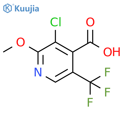 3-chloro-2-methoxy-5-(trifluoromethyl)pyridine-4-carboxylic acid structure