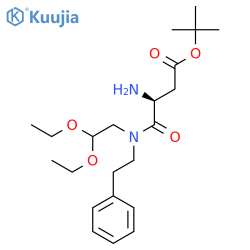 (S)-Tert-Butyl 3-amino-4-((2,2-diethoxyethyl)(phenethyl)amino)-4-oxobutanoate structure