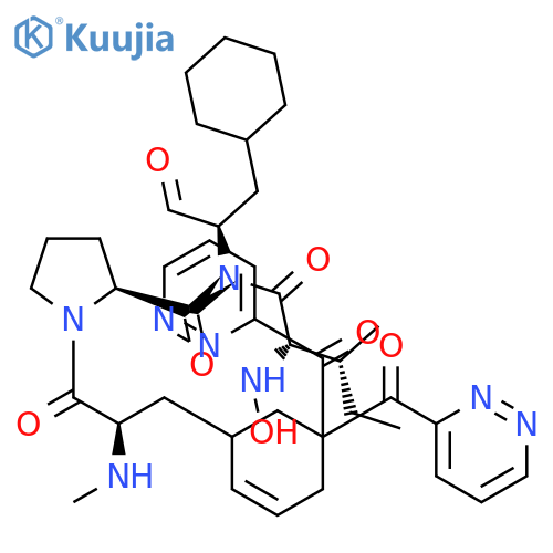 Cyclo[N-hydroxy-L-isoleucyl-(3R)-hexahydro-3-pyridazinecarbonyl-(3S)-hexahydro-3-pyridazinecarbonyl-N-methyl-D-phenylalanyl-L-prolyl-D-phenylalanyl](9CI) structure