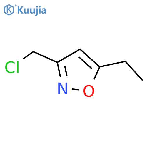 3-(Chloromethyl)-5-ethyl-1,2-oxazole structure