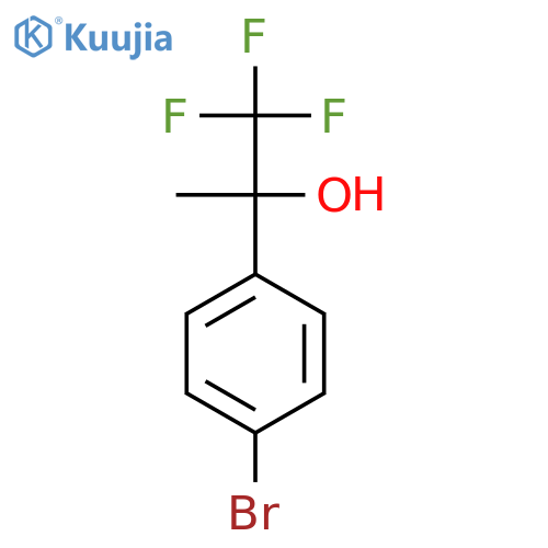 2-(4-Bromophenyl)-1,1,1-trifluoropropan-2-ol structure